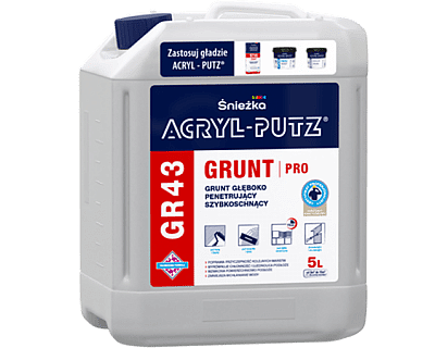 ACRYL-PUTZ® Grunt PRO GR43 ACRYL-PUTZ® GR43 GRUNT PRO - HĹBKO PRENIKAJÚCI RÝCHLOSchnúci ZÁKLADNÝ ZÁKLAD