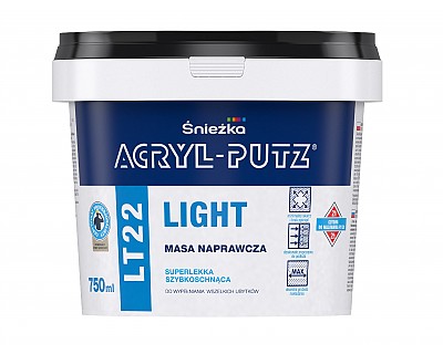 ACRYL PUTZ® LT22 LIGHT Super ľahká rýchlo schnúca hmota na opravy